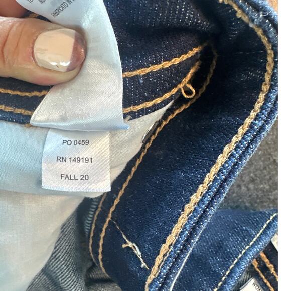 Topo Designs Women's Dark Wash Denim Straight Leg Jeans, Size 12, EUC - Picture 5 of 9